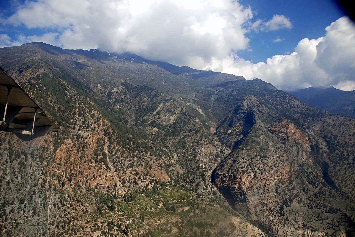 201 Trail To Dhampus Pass Goes Up Right Valley To Yak Kharka And Then Left To Ridge